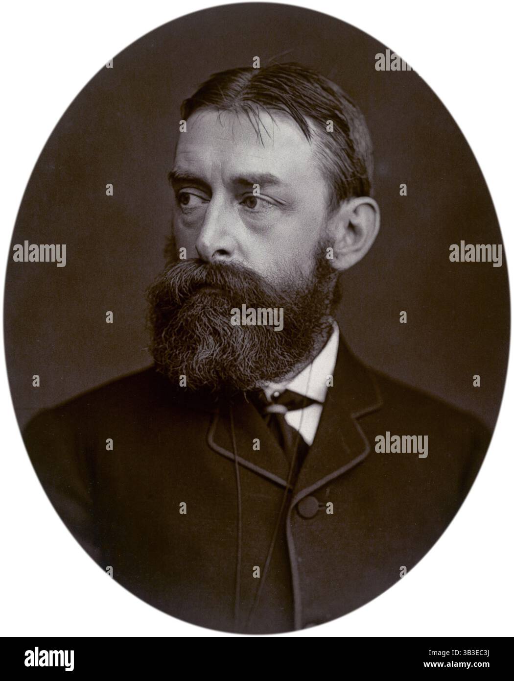 Edward John Poynter, président de la Royal Academy, 1880. Lors d'une visite à Rome en 1853, Poynter fait la connaissance de Lord Leighton, qui l'encourage à poursuivre ses études artistiques. Il admirait fortement la peinture française contemporaine et, en 1857, il devint élève de l'atelier de Charles Gleyre, où il rencontra Whistler. Il expose pour la première fois à la Royal Academy en 1861, et continue d'exposer chaque année jusqu'à sa mort en 1919. Il a été élu RA en 1877, et président en 1896. Il a été nommé professeur d'art Slade, à l'University College de Londres, en 1871. En 1875, il est nommé directeur de la Nation Banque D'Images