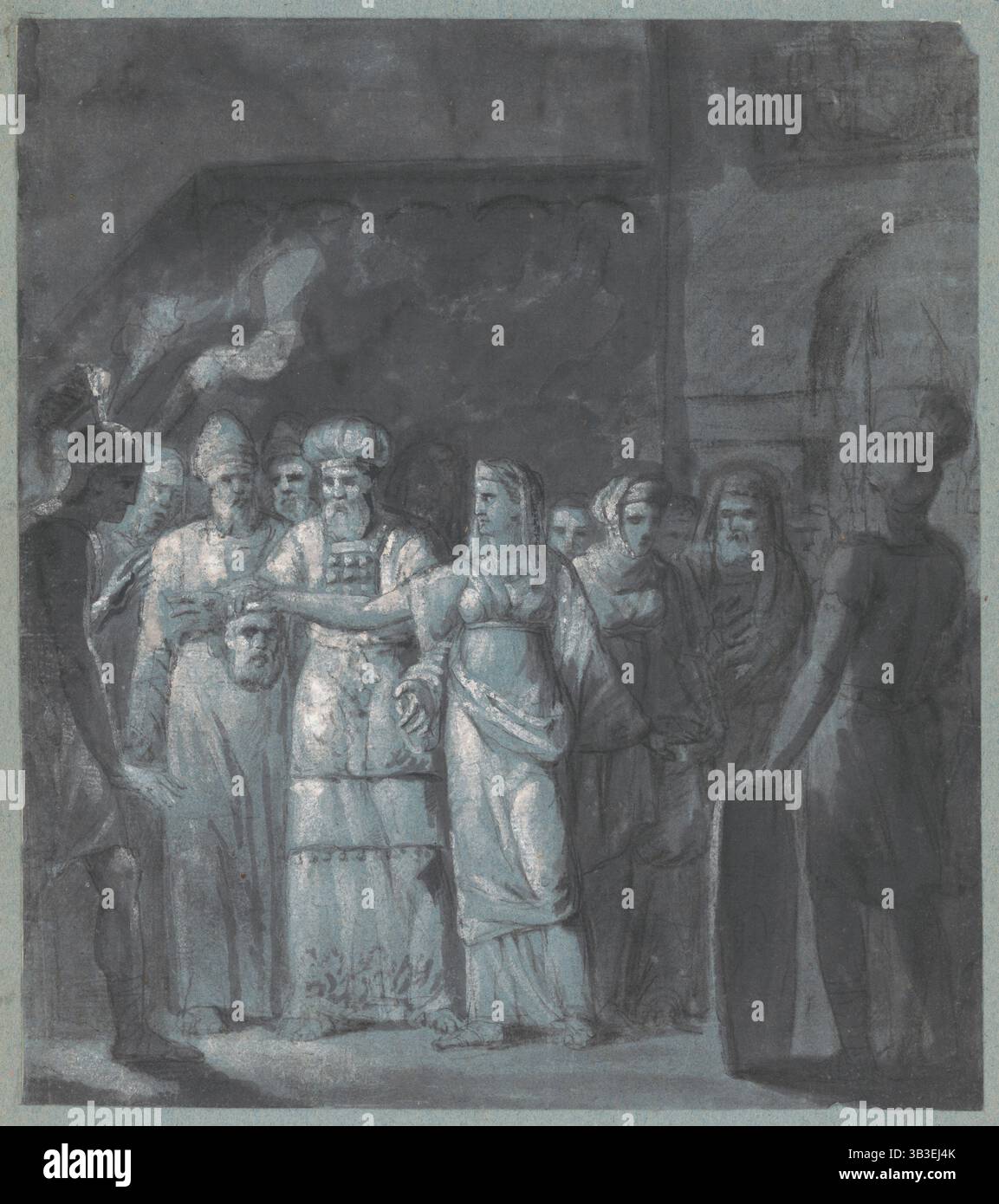 Scène figurative, 1601/1700. Banque D'Images