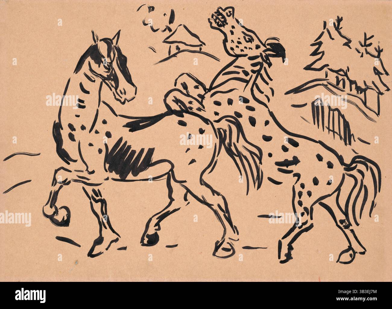 Chevaux, 1935-1940. Banque D'Images