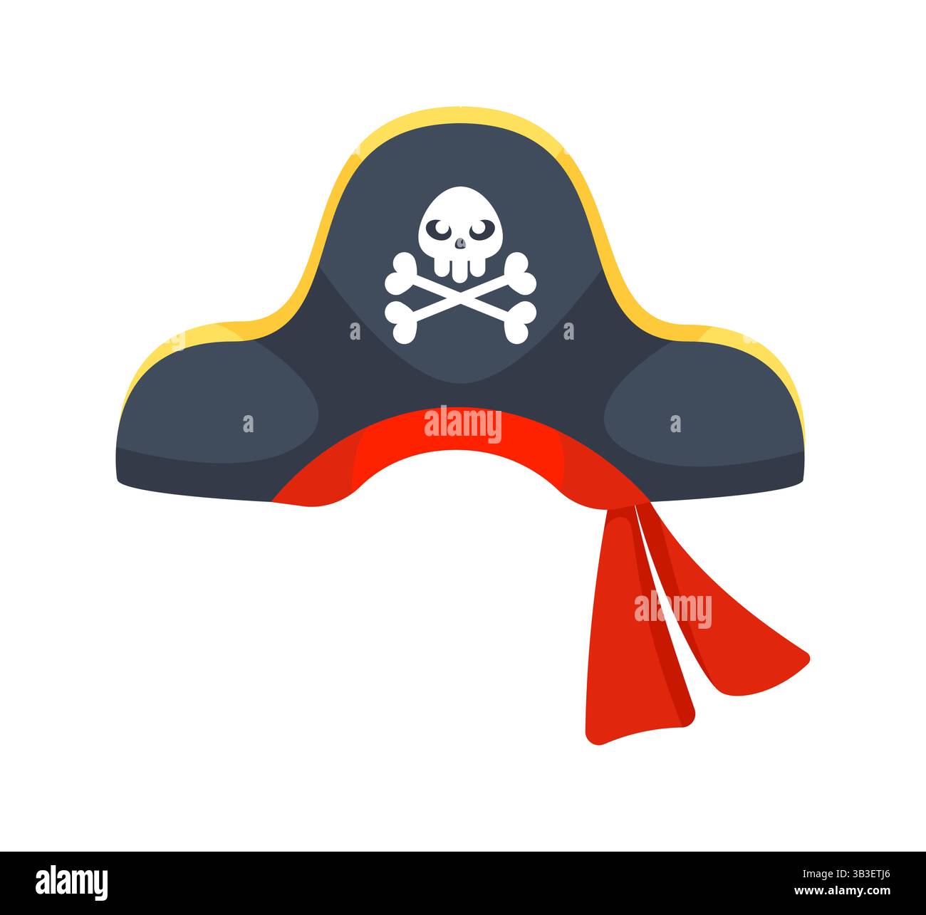 Chapeau de pirate avec le crâne et les os croisés montrant l'esprit aventureux Illustration de Vecteur Chapeau de pirate avec le crâne et les os croisés montrant l'esprit aventureux Illustration de Vecteur