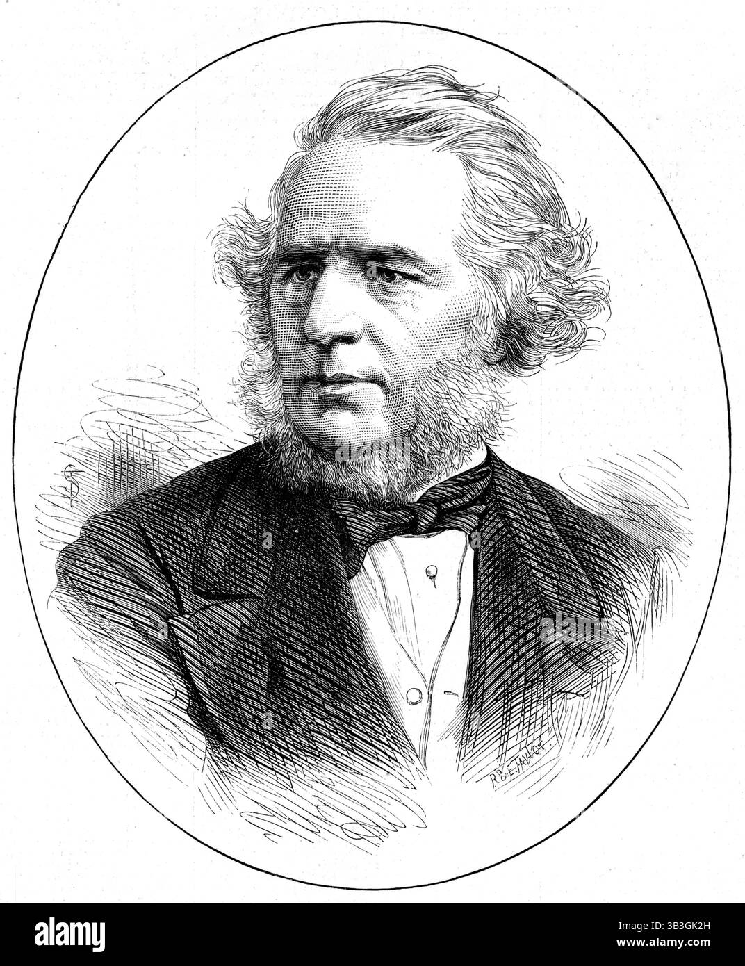 M. Charles Reed, député, nouveau président du London School Board, 1873. Gravure d'après une photographie de Rockwood, New York. M. Reed... a obtenu sa première formation en affaires dans une usine de laine à Leeds...[et] est maintenant associé principal dans la firme de Messrs Reed et Fox, fondateurs de la typographie, de Fann-Street, Aldersgate... il est adjoint du quartier de Farringdon au sein du Conseil commun... en tant que représentant de la Corporation pour la gestion de ses domaines d'Ulster et vice-gouverneur de la Société irlandaise, en tant que conservateur de la Tamise, en tant que président du comité pour la récupération de la Tamise Banque D'Images
