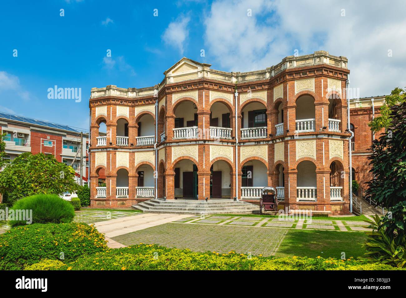 Façade de la résidence de magistrat du comté de Tainan à Tainan, Taiwan Banque D'Images
