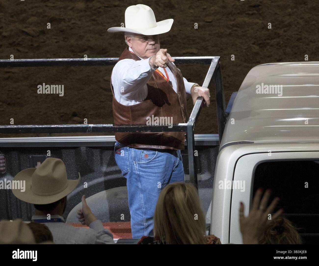 24 février 2018 - San Antonio, Texas, États-Unis - KEITH MARTIN PDG et directeur exécutif du rodéo de San Antonio, jour 18, 24 février - les finales - San Antonio Stock Show and Rodéo (crédit image : © Scott M Foley via ZUMA Wire) Banque D'Images