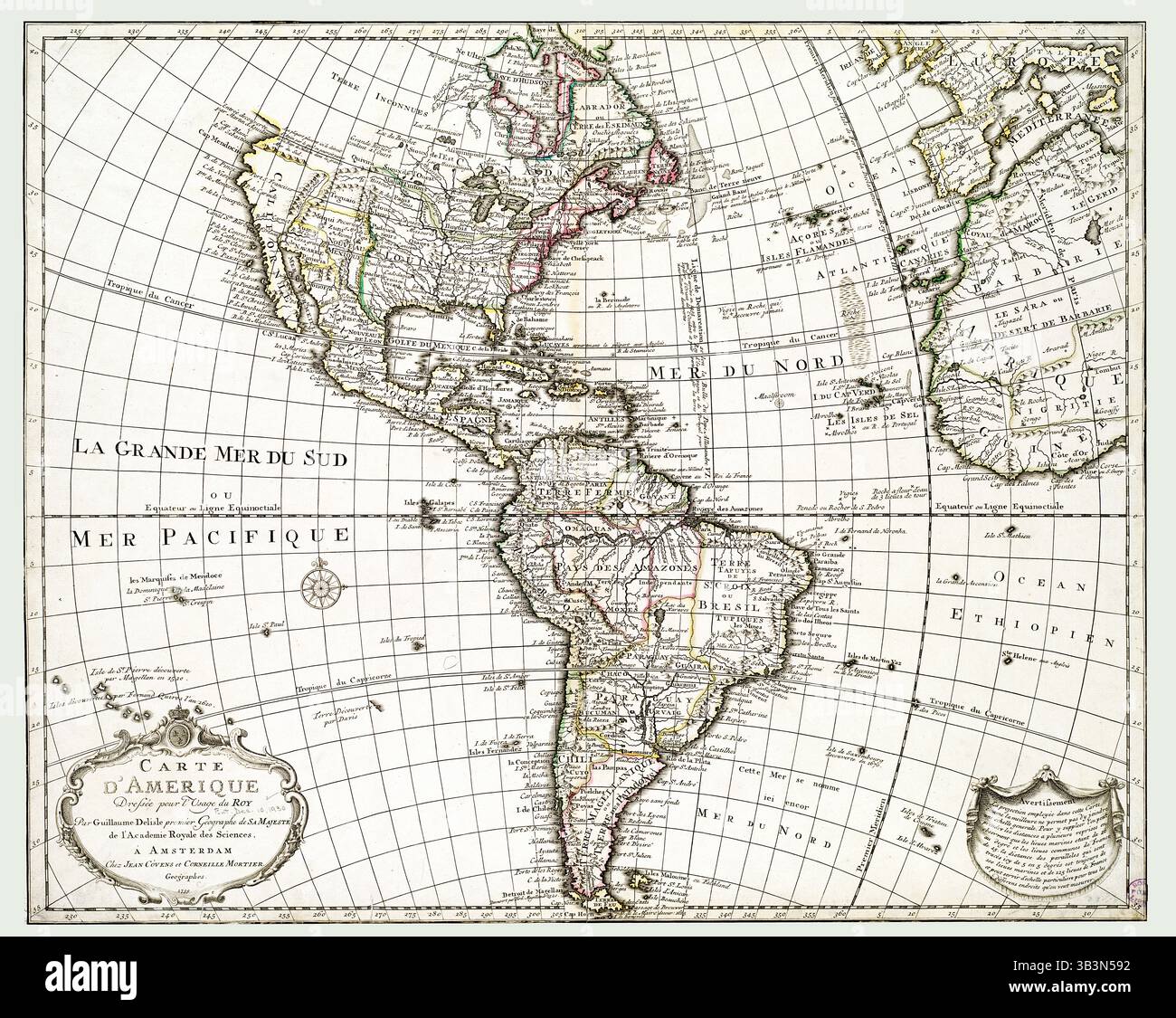 Carte de la Virginie, du Maryland et de la Caroline – carte des colonies britanniques du 17e siècle, carte antique de l'Amérique du Nord Banque D'Images