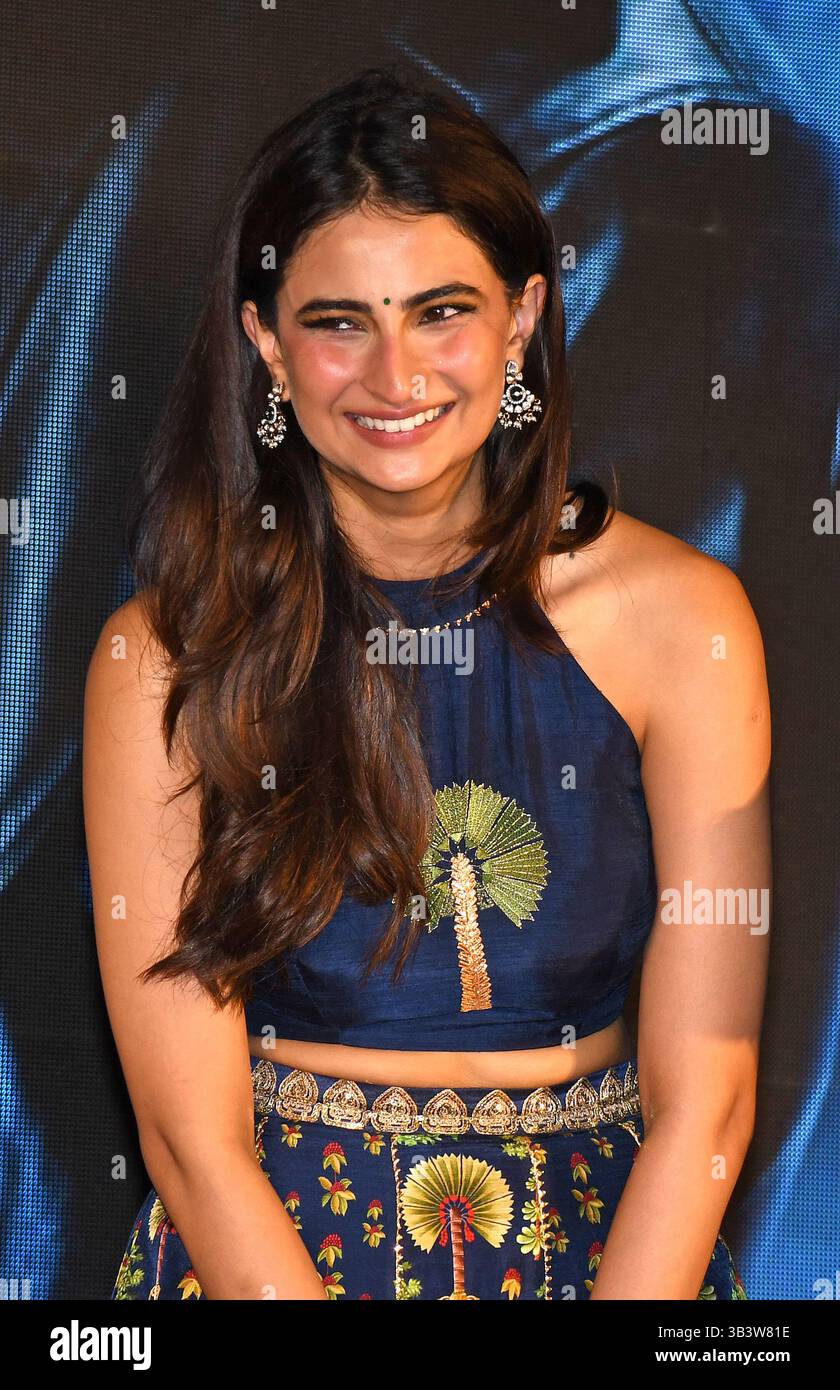 Mumbai, Inde. 29 avril 2025. L'actrice indienne Palak Tiwari est vue lors du lancement de la chanson 'Aaye Re Baba' de son prochain film 'The Bhootnii' à Mumbai. Crédit : SOPA images Limited/Alamy Live News Banque D'Images