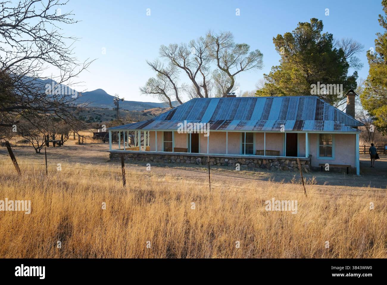 Maison de ranch à Brown's Canyon à l'extérieur de Sierra Vista, Arizona, États-Unis Banque D'Images