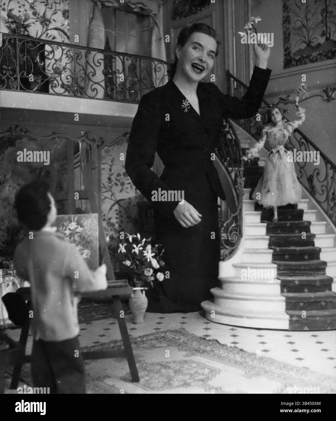 Chanteur line renaud Banque d'images noir et blanc - Alamy