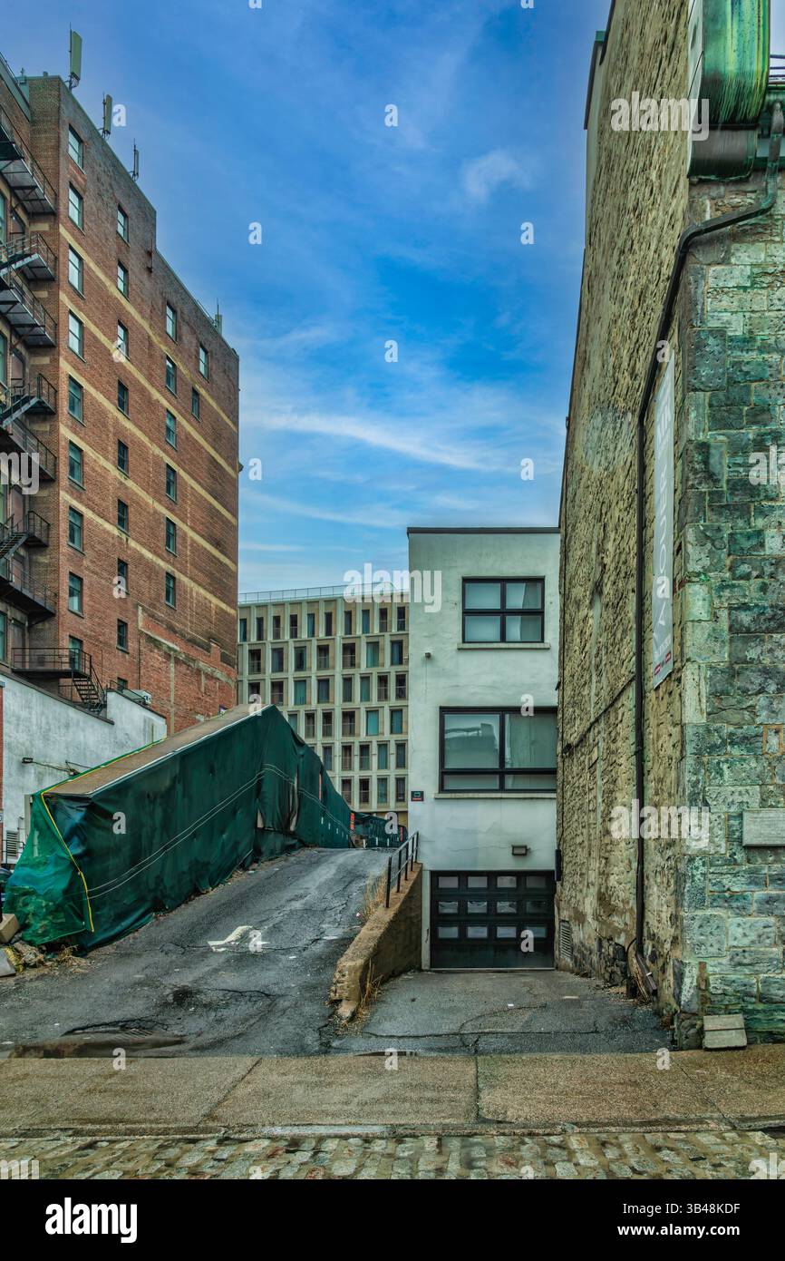 Vieux Montréal pied--terre - vues Banque D'Images