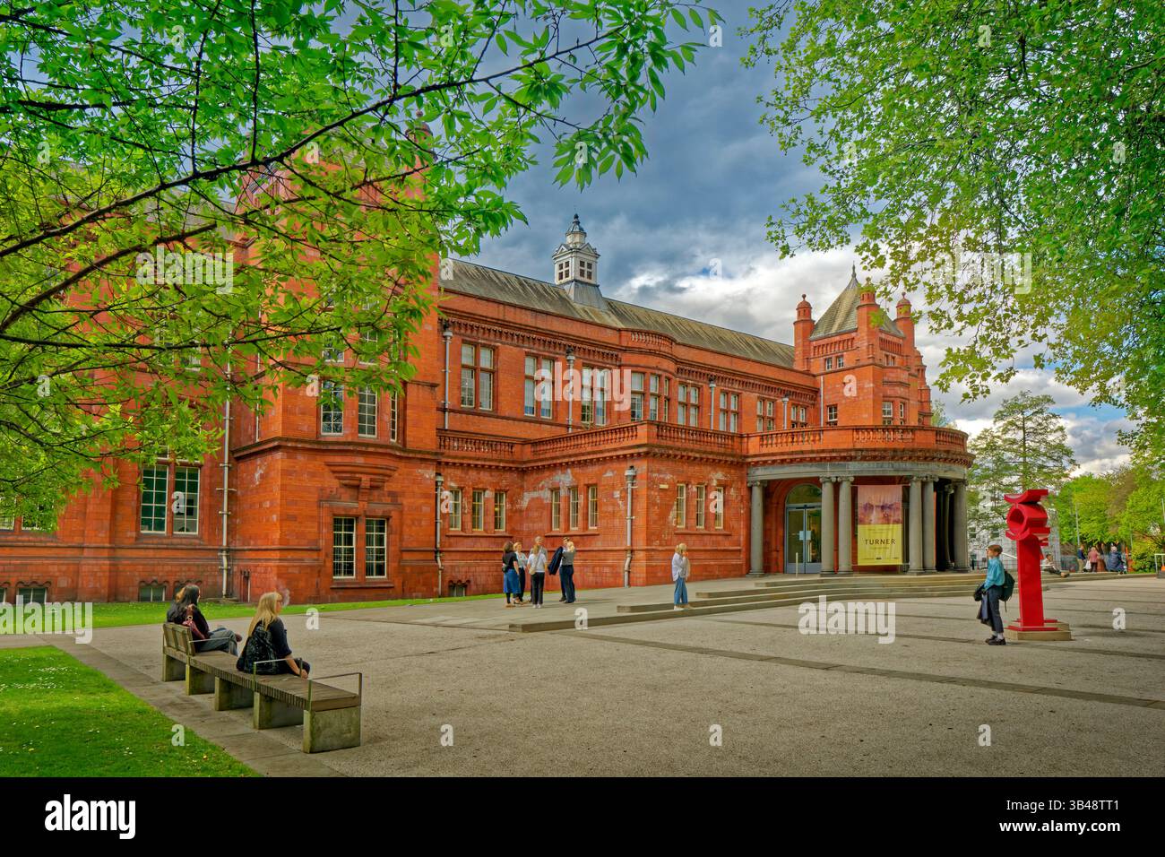 Extérieur de la Whitworth Art Gallery adjacente à l'Université de Manchester dans le Grand Manchester, Angleterre, Royaume-Uni. Banque D'Images