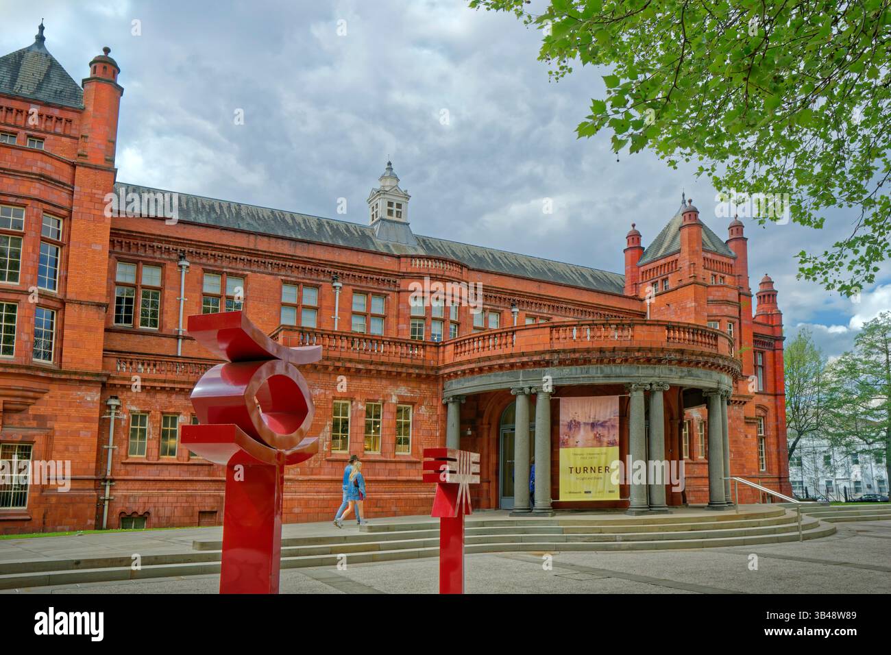 Extérieur de la Whitworth Art Gallery adjacente à l'Université de Manchester dans le Grand Manchester, Angleterre, Royaume-Uni. Banque D'Images