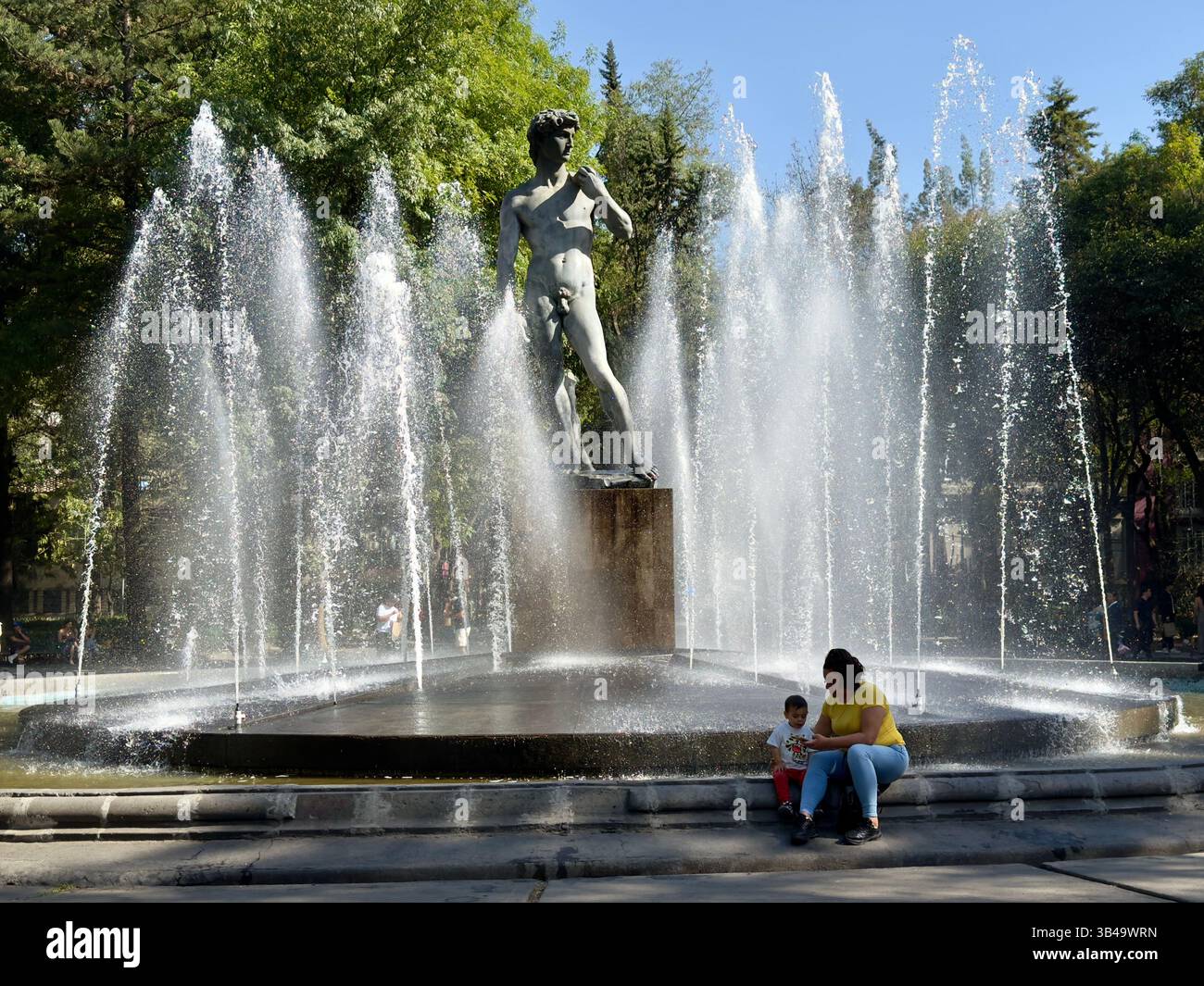 Plaza Rio de Janeiro, Roma Norte, Mexico, Mexique Banque D'Images