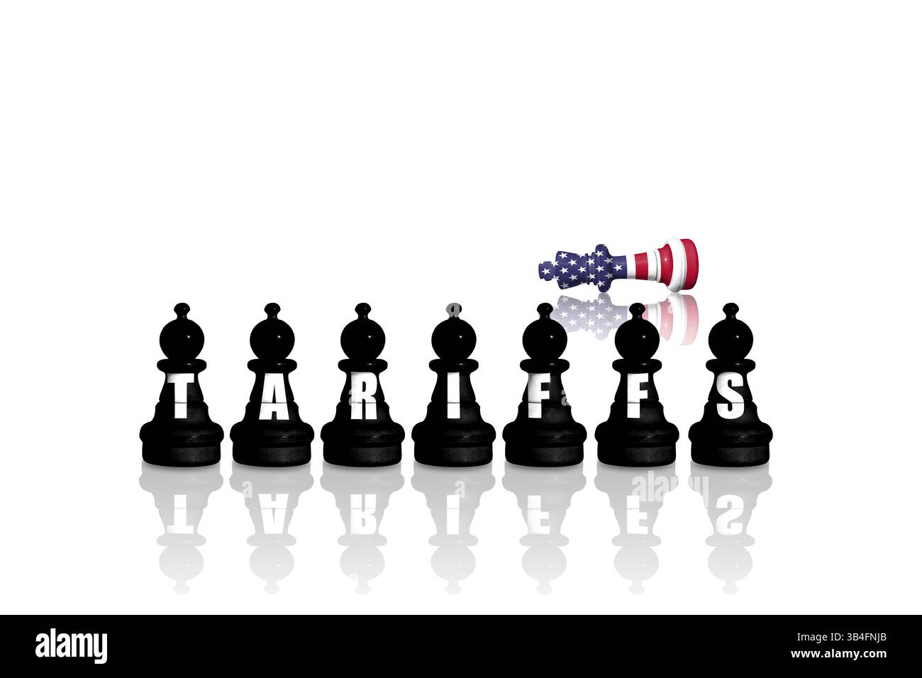 États-Unis d'Amérique commerce, droits de douane, tarifs douaniers, concurrence douanière Banque D'Images