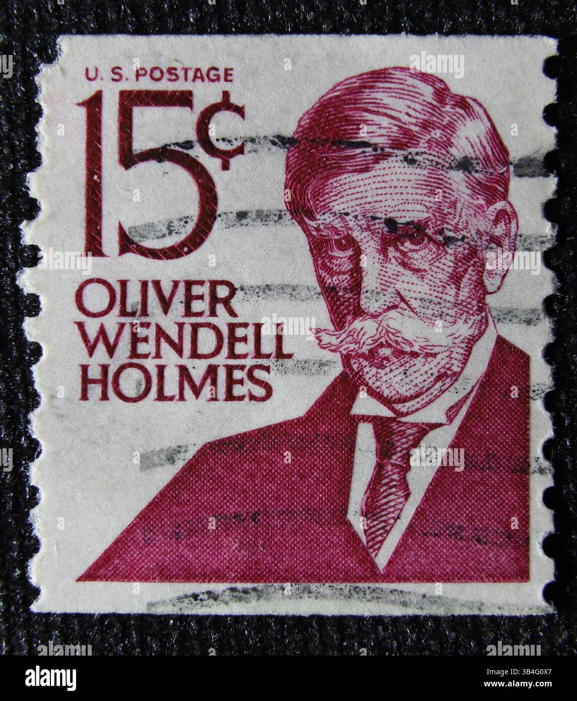 ISTANBUL, TURQUIE - 02 JANVIER 2021 : timbre des États-Unis montrant Oliver Wendell Holmes vers 1965 Banque D'Images