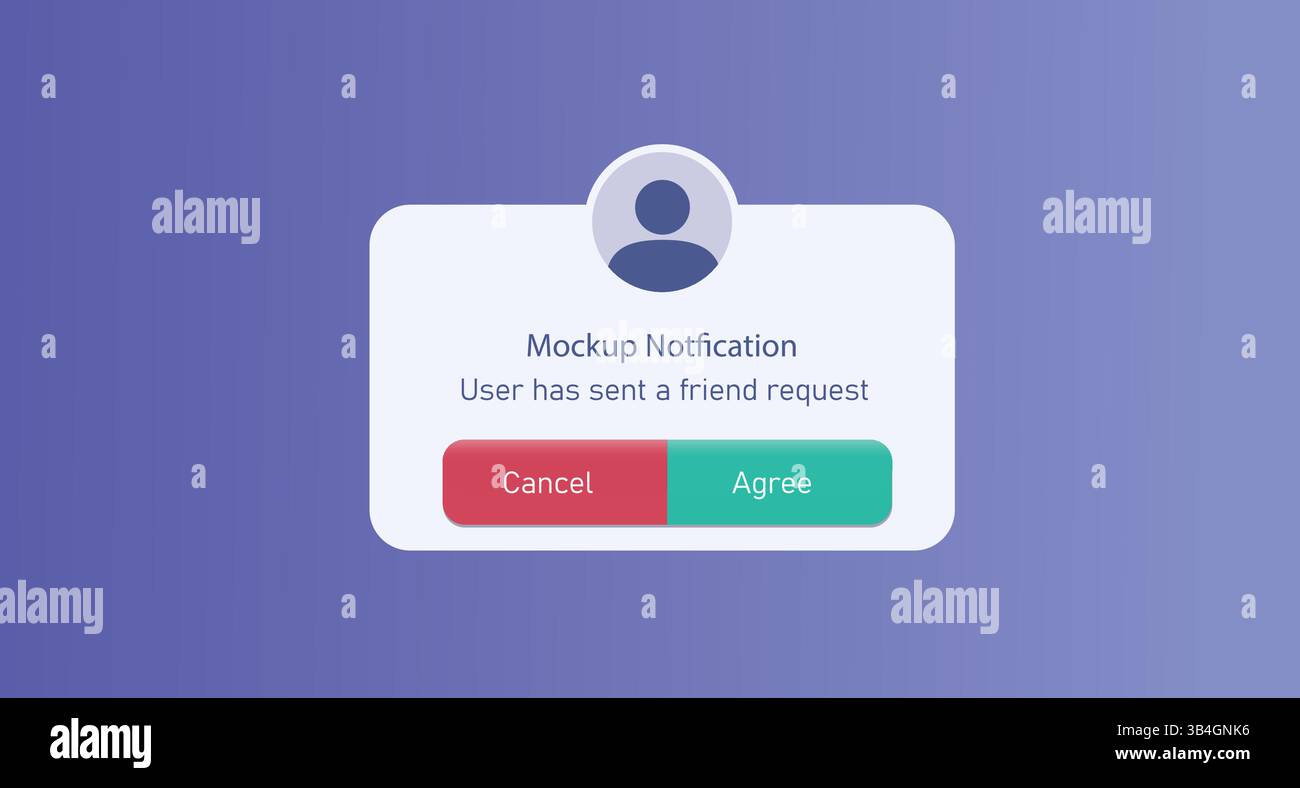 Conception de l'interface de profil utilisateur qui comprend divers boutons d'action pour la fonctionnalité et l'engagement Illustration de Vecteur