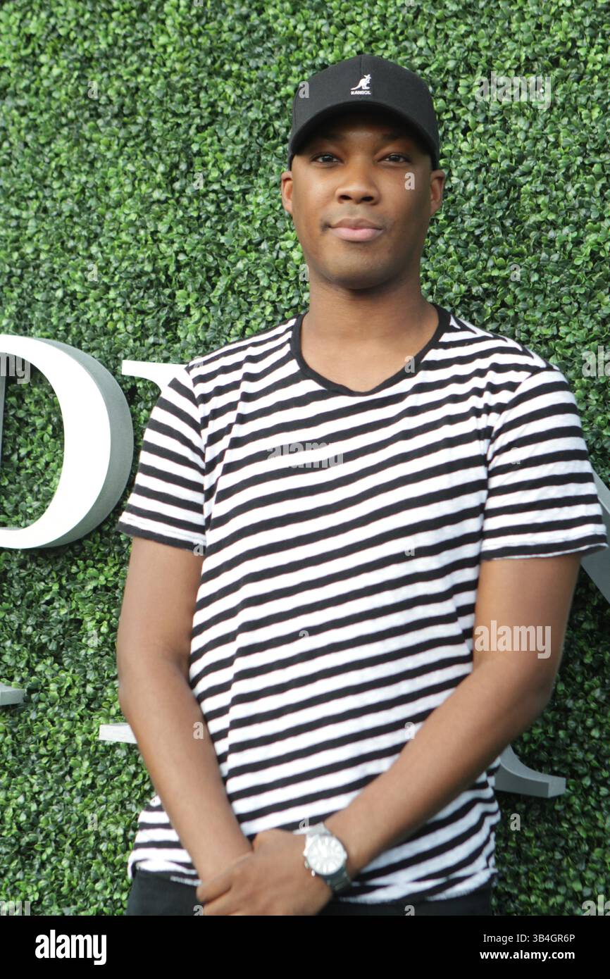 4 septembre 2015 - New York, New York, États-Unis - COREY HAWKINS star de ''Straight Outta Compton'' au Tennis US Open Day 5 au stade Arthur Ashe 9-4-2015. 2015 (crédit image : © John Barrett/Globe photos via ZUMA Wire) Banque D'Images