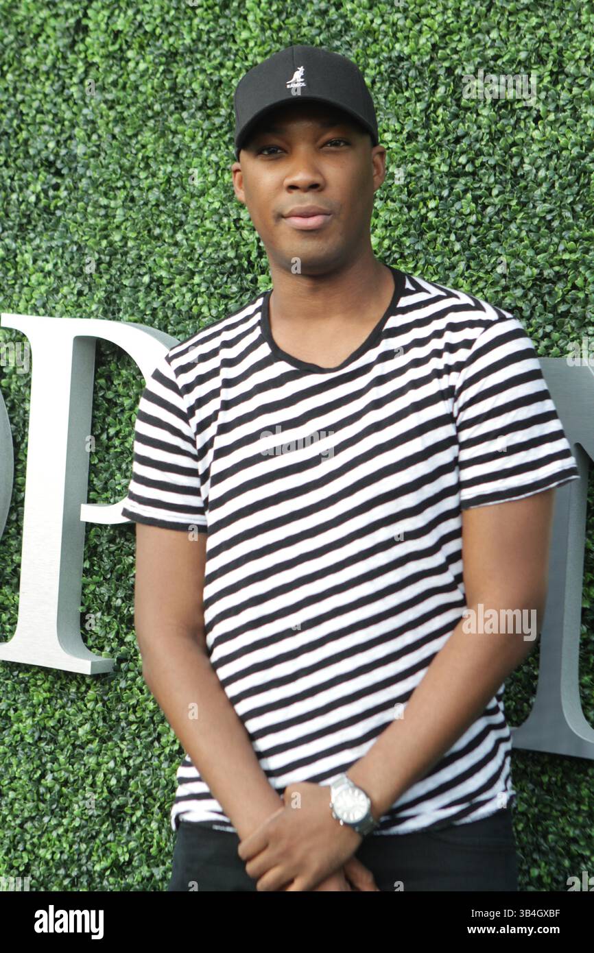 4 septembre 2015 - New York, New York, États-Unis - COREY HAWKINS star de ''Straight Outta Compton'' au Tennis US Open Day 5 au stade Arthur Ashe 9-4-2015. 2015 (crédit image : © John Barrett/Globe photos via ZUMA Wire) Banque D'Images