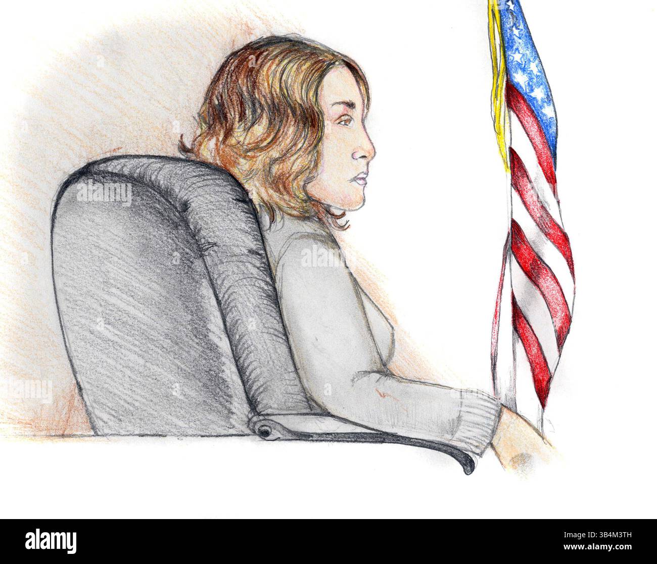 14 novembre 2005 - Rock Island, Illinois, États-Unis - Sarah Kolb écoute les témoignages jeudi. Sarah Kolb, tueuse reconnue coupable en février 2006 du meurtre et du démembrement d’Adrianne Reynolds, 16 ans, d’East Moline, a été condamnée à 53 ans de prison. Sarah Kolb, 17 ans, et Cory Gregory ont fait monter Adrianne Reynolds dans la voiture de Kolb le 21 janvier 2005 et une bagarre a éclaté dans un restaurant de restauration rapide. On croit alors que Kolb a battu et étranglé Reynolds et que Gregory l'a ensuite terminée. Les deux ont ensuite emmené le corps de Reynolds à la ferme des grands-parents de Kolb, l'ont brûlé, et sont revenus plusieurs jours plus tard où Banque D'Images