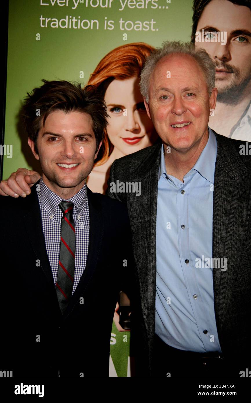 06 janvier 2010 - New ork, New ork, États-Unis - la première mondiale de ''Leap Ear''.Directors Guild of America Theater, NC.01-06-2010.photos b , photos Inc 2010.ADAM SCOTT et JOHN LITHGOW.K63673SMO(crédit image : © Sonia Moskowitz/Globe photos/ZUMApress.com) Banque D'Images