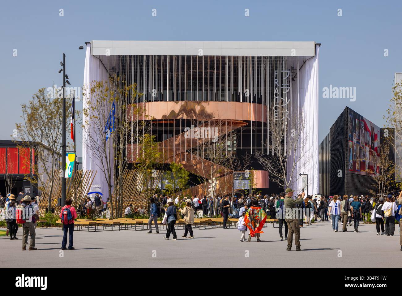 Pavillon français à l'Expo Osaka 2025 conçu par Coldefy et Carlo Ratti Associati Banque D'Images