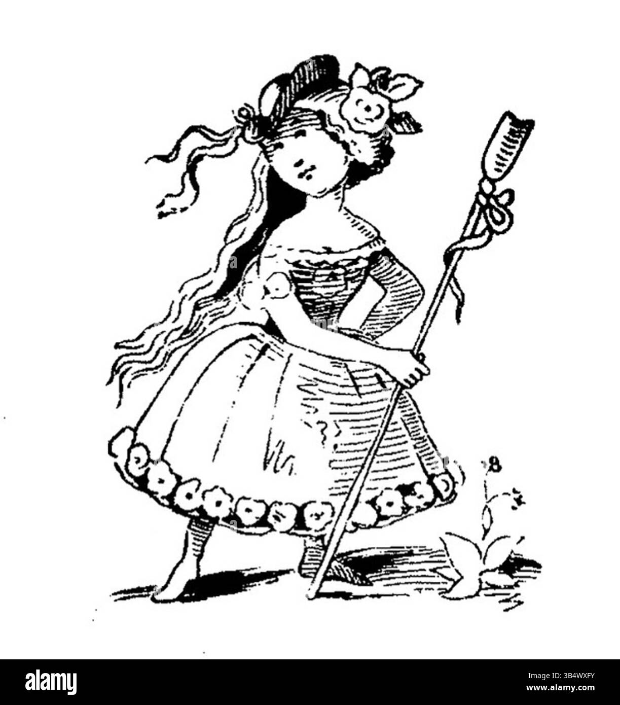 Cette illustration tirée de *Fliegende Blätter* (1846), une publication satirique allemande de premier plan, utilise l’humour pour commenter le climat social et politique de l’époque. Banque D'Images