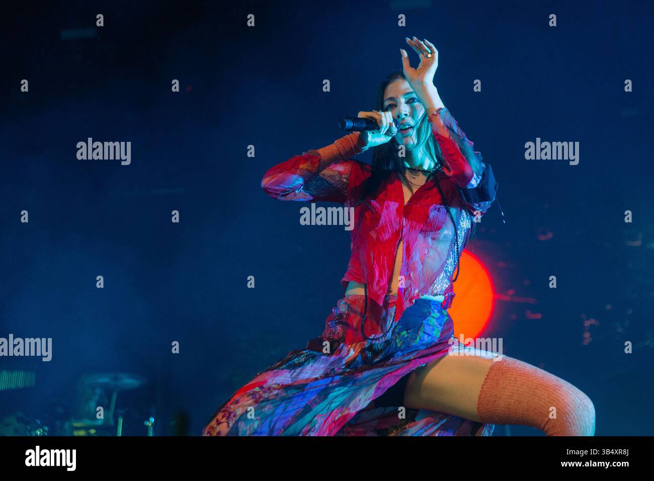 23 avril 2022, Indio, Californie, États-Unis : CAROLINE POLACHEK au Coachella Valley Music and Arts Festival à Indio, Californie (crédit image : © Daniel DeSlover/ZUMA Press Wire) Banque D'Images