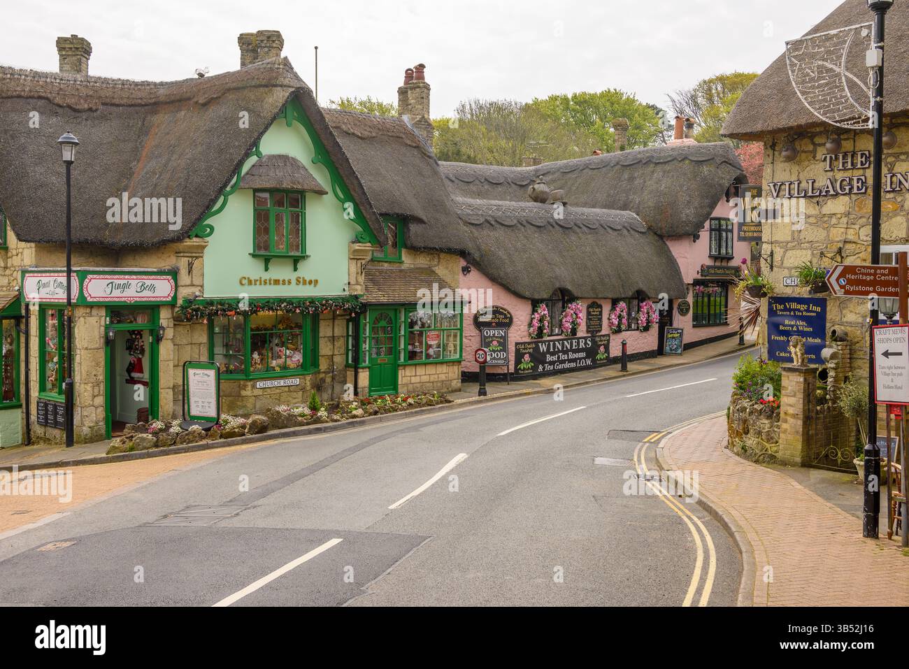 Vieux Village de Shanklin, Isle of Wight, UK Banque D'Images