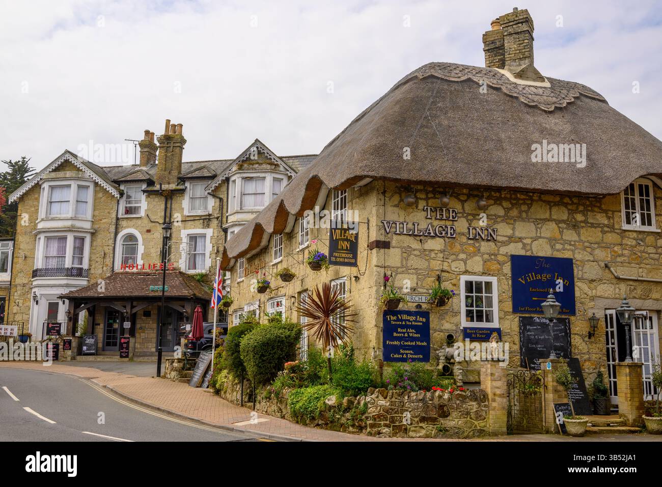 The Village Inn, Shanklin Old Village, île de Wight, Royaume-Uni Banque D'Images
