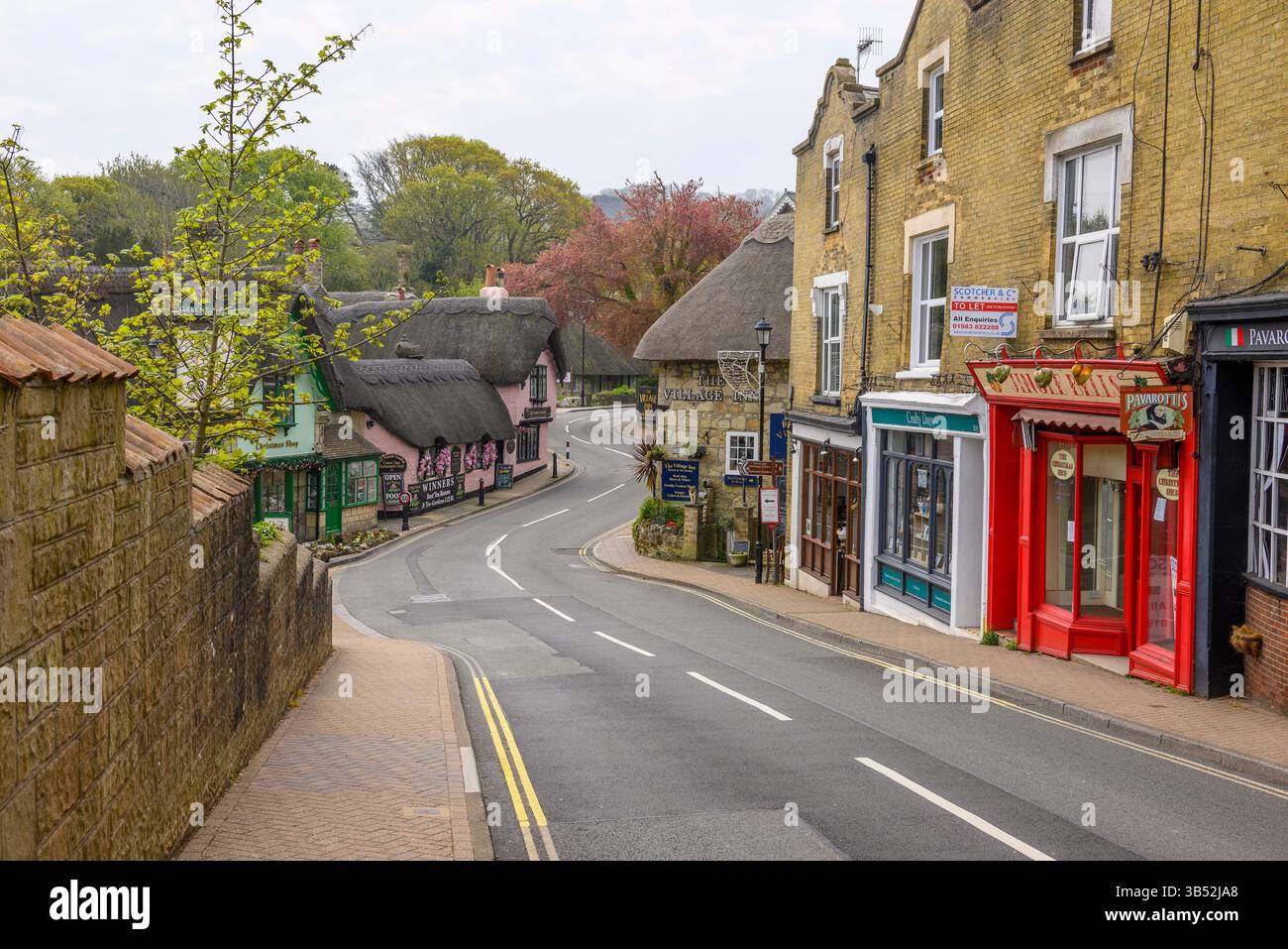Vieux Village de Shanklin, Isle of Wight, UK Banque D'Images