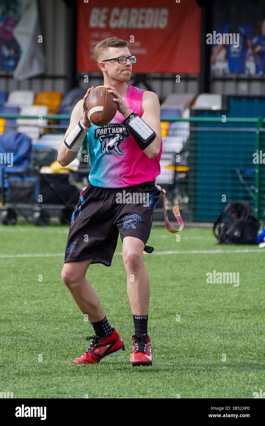 Drapeau football, British Southern Premiership, Cardiff Banque D'Images