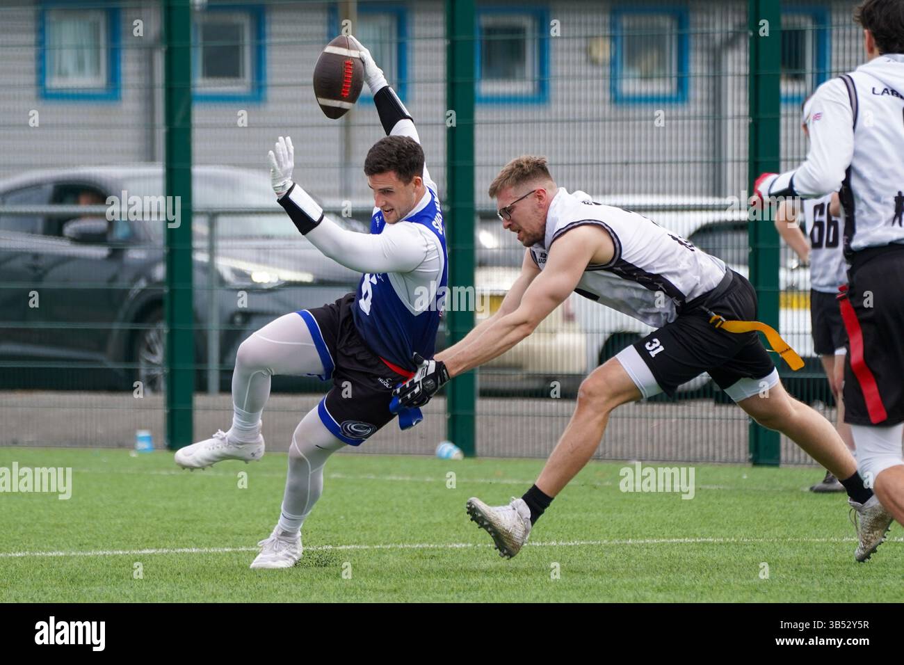 Drapeau football, British Southern Premiership, Cardiff Banque D'Images