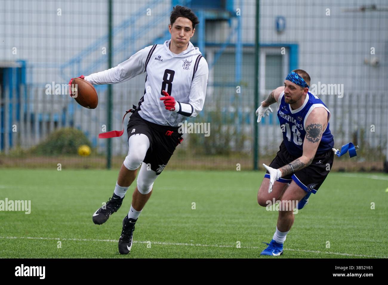 Drapeau football, British Southern Premiership, Cardiff Banque D'Images