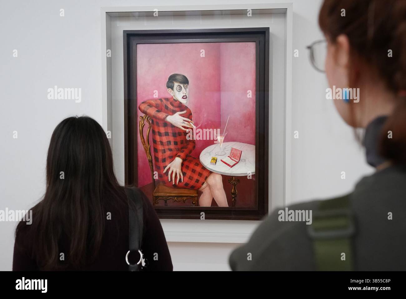 Portrait de la journaliste Sylvia von Harden par Otto dix - Centre Pompidou à Paris, France Banque D'Images