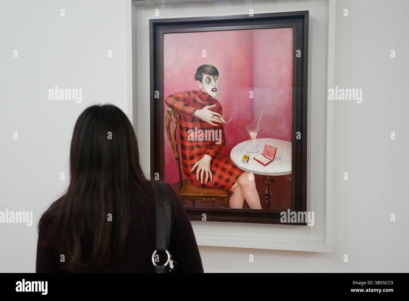 Portrait de la journaliste Sylvia von Harden par Otto dix - Centre Pompidou à Paris, France Banque D'Images