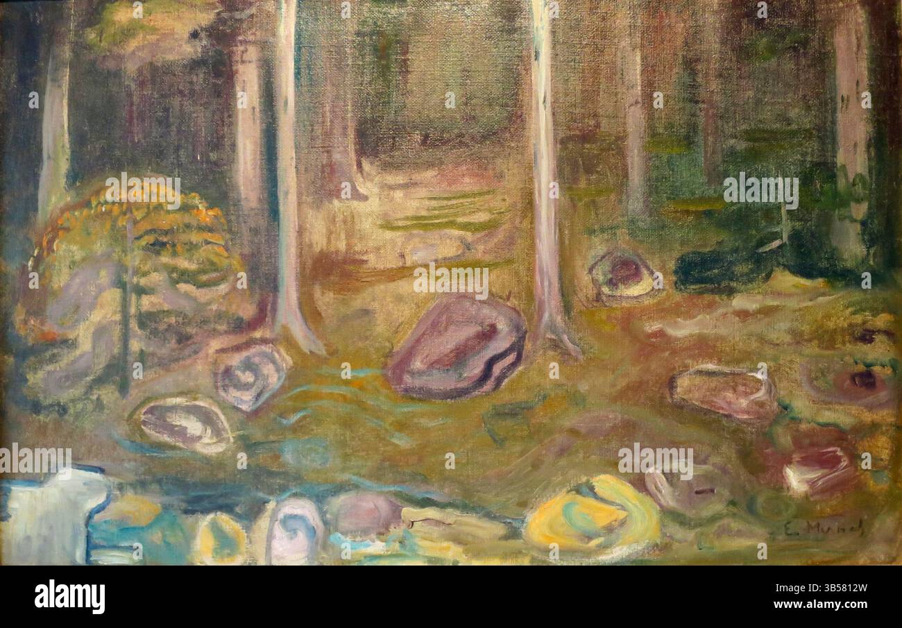 Esquisser pour les « cendres ». Edvard Munch. 1894. Banque D'Images