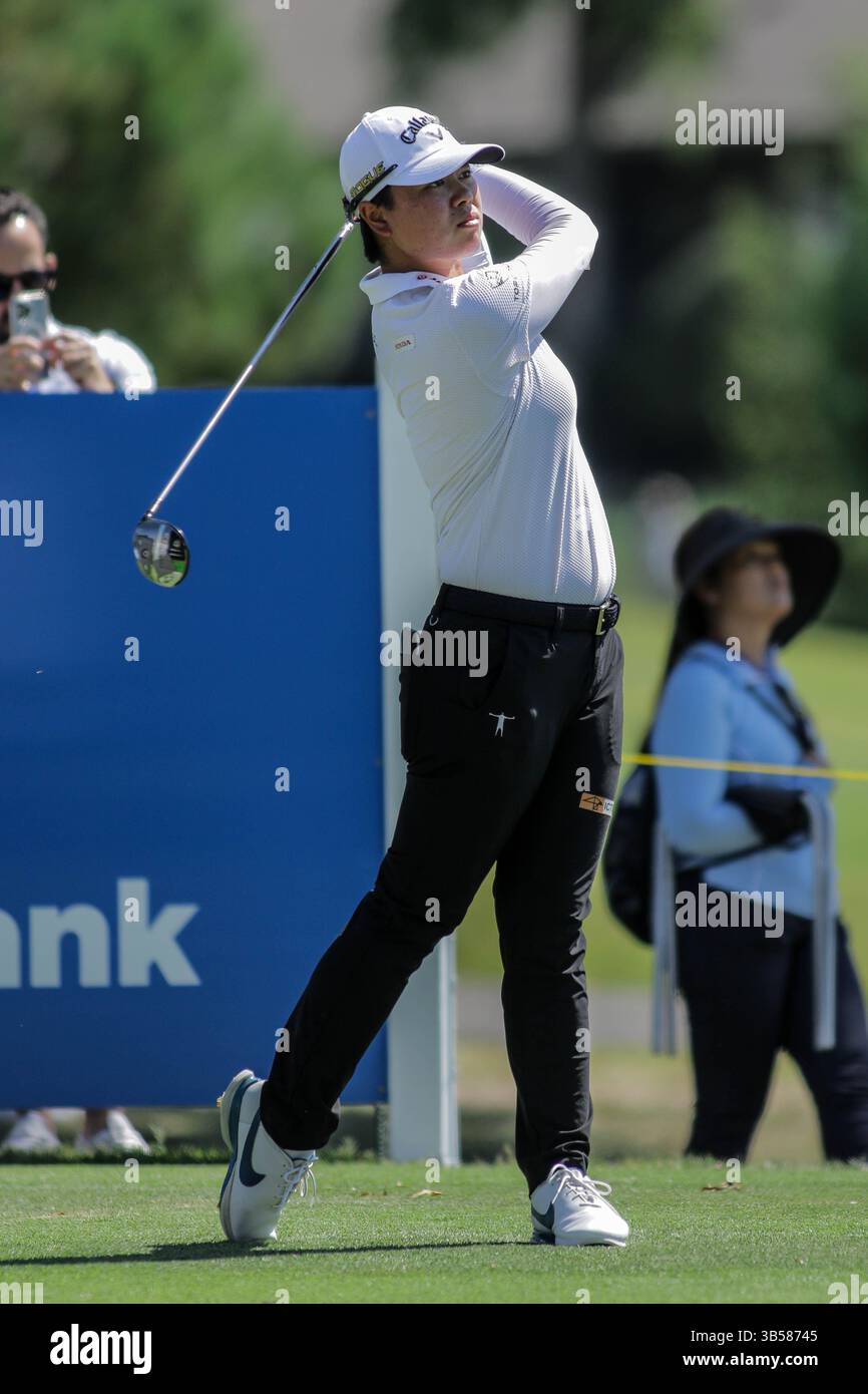 23 septembre 2022, Rogers, Arkansas, États-Unis : YUKA SASO conduit lors de la première manche du Walmart Northwest Arkansas Championship au Pinnacle Country Club. (Crédit image : © Brent Soule/ZUMA Press Wire) Banque D'Images