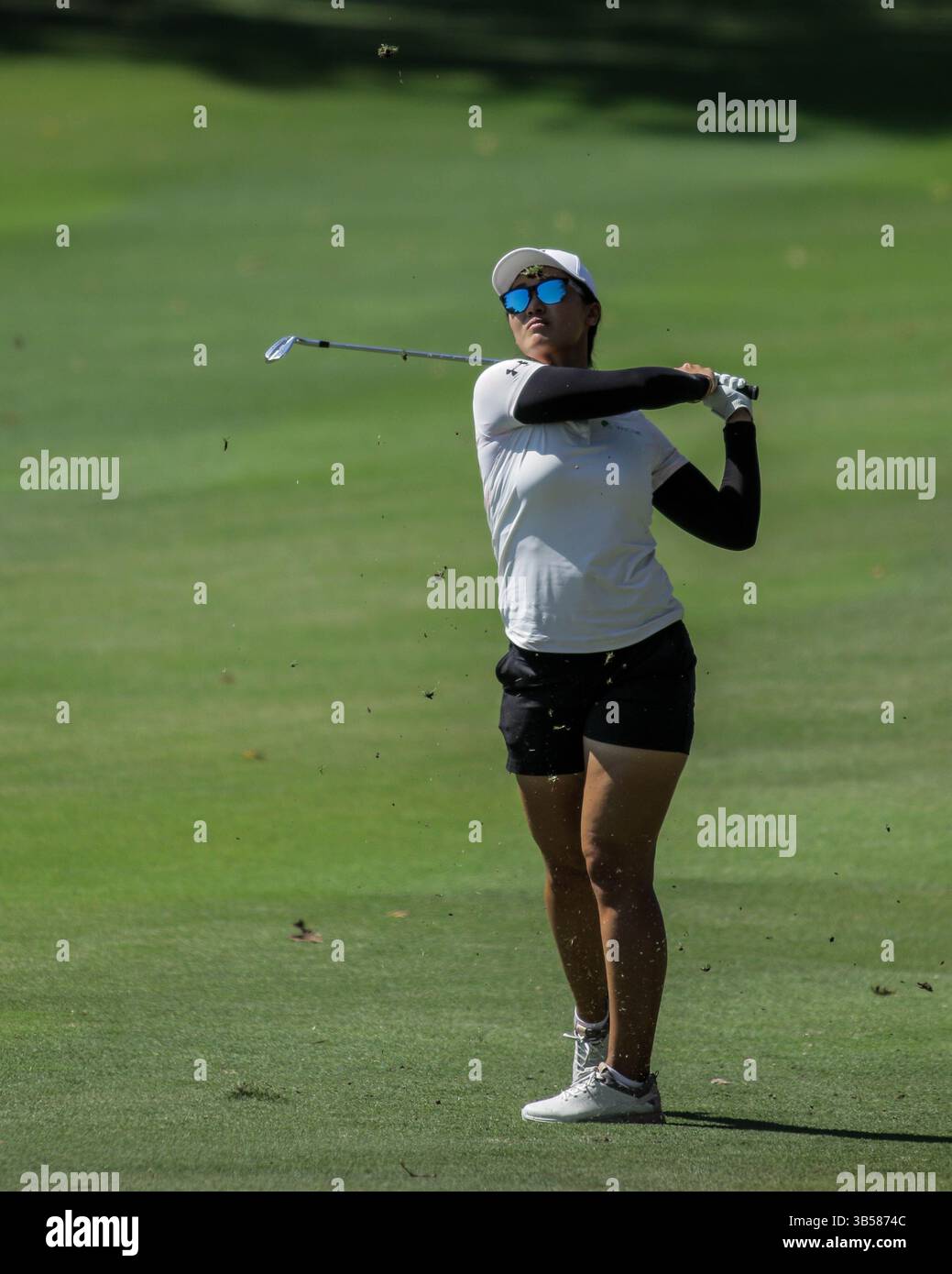 23 septembre 2022, Rogers, Arkansas, États-Unis : XIYU JANET LIN prend un coup de feu depuis le fairway lors de la première manche du championnat Walmart Northwest Arkansas au Pinnacle Country Club. (Crédit image : © Brent Soule/ZUMA Press Wire) Banque D'Images