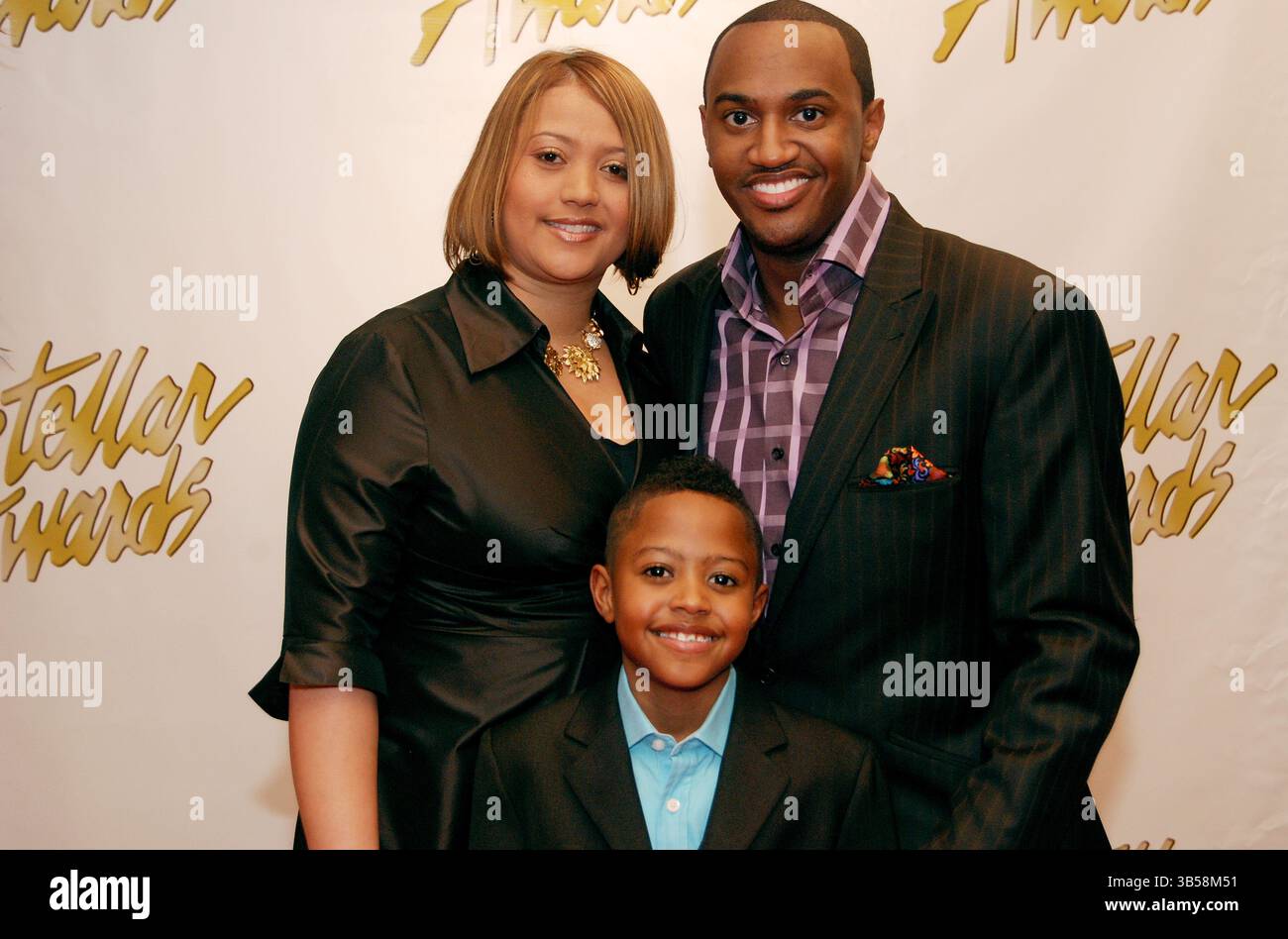 Jonathan Nelson et sa famille apparaissent à la réception Stellar Awards Red Carpet & Nominee au Sheraton Music City Hotel à Nashville, TN (crédit image : © Aaron Crisler/ZUMA Press Wire) Banque D'Images
