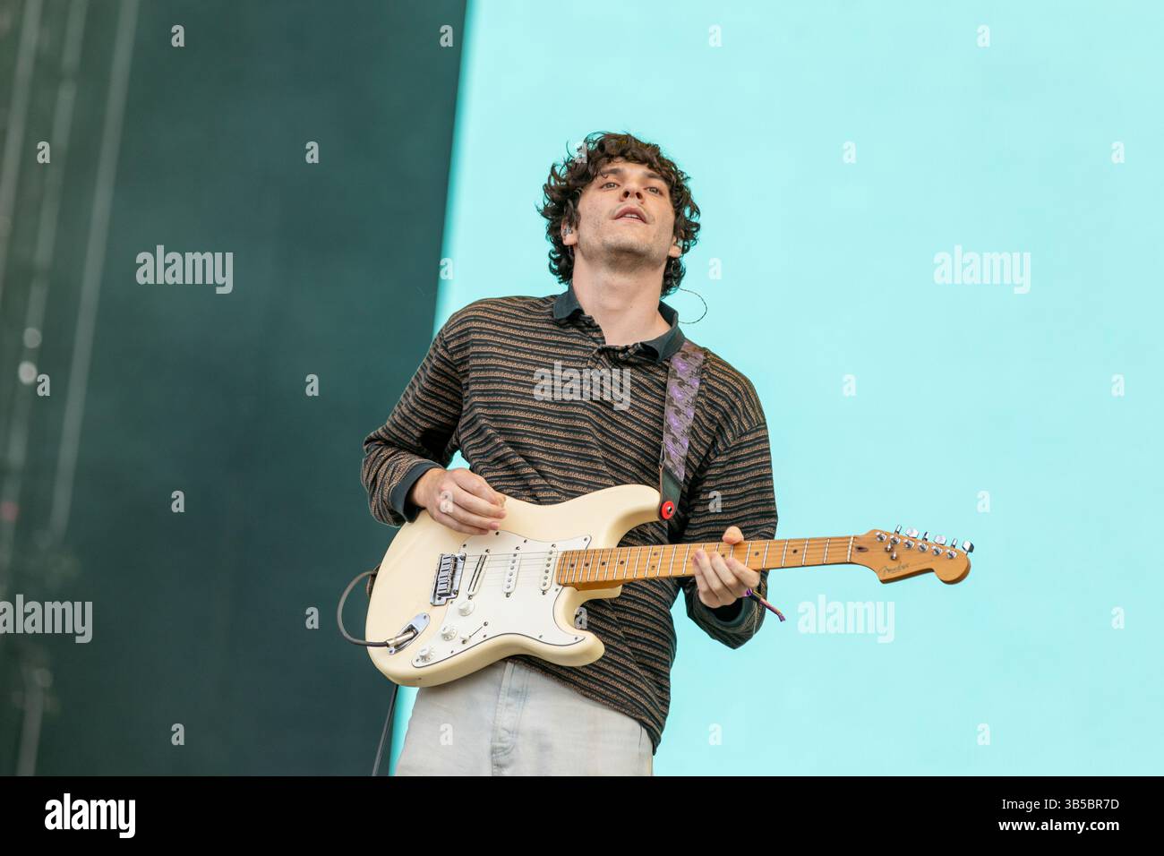30 juillet 2022, Chicago, Illinois, États-Unis : BRAEDEN LEMASTERS of Wallows pendant le Lollapalooza Music Festival au Grant Park à Chicago, Illinois (crédit image : © Daniel DeSlover/ZUMA Press Wire) Banque D'Images