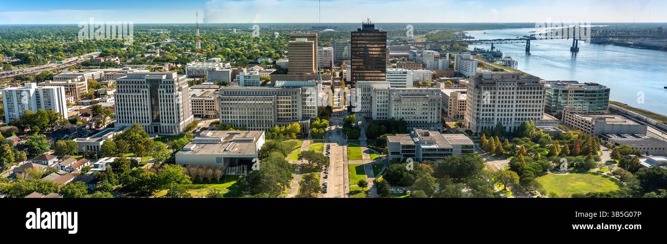 Bâton-Rouge Louisiane, gratte-ciel du centre-ville près du fleuve Mississippi Banque D'Images