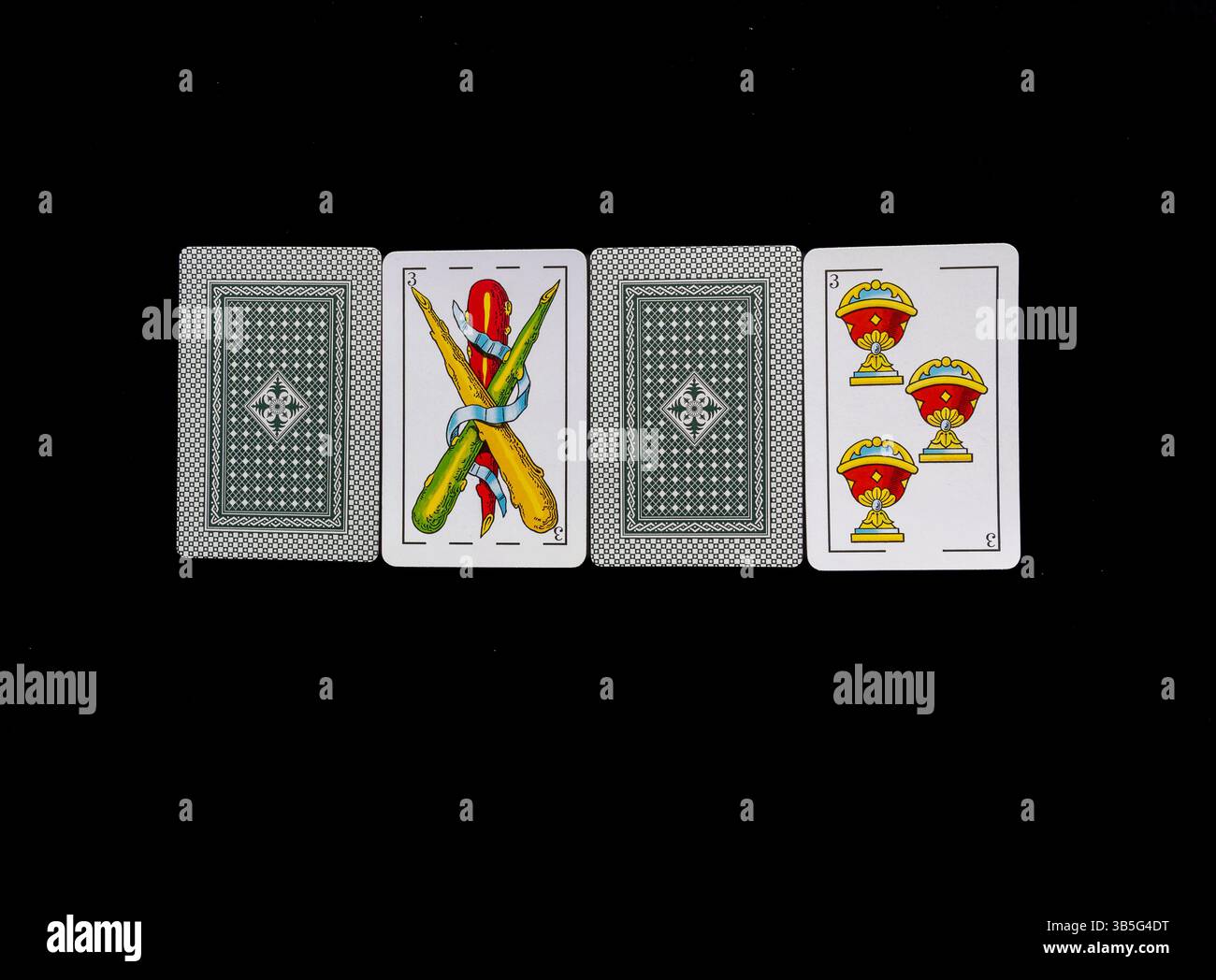 Cartes à jouer espagnoles Banque D'Images