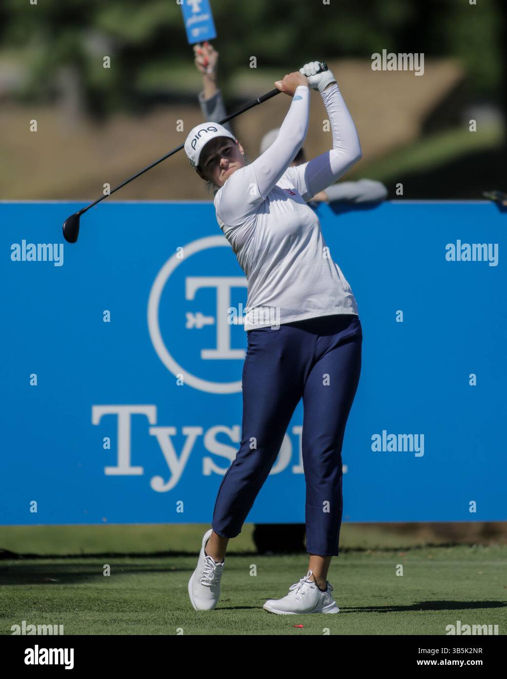 23 septembre 2022, Rogers, Arkansas, États-Unis : ALLY EWING joue lors de la première manche du Walmart Northwest Arkansas Championship au Pinnacle Country Club. (Crédit image : © Brent Soule/ZUMA Press Wire) Banque D'Images