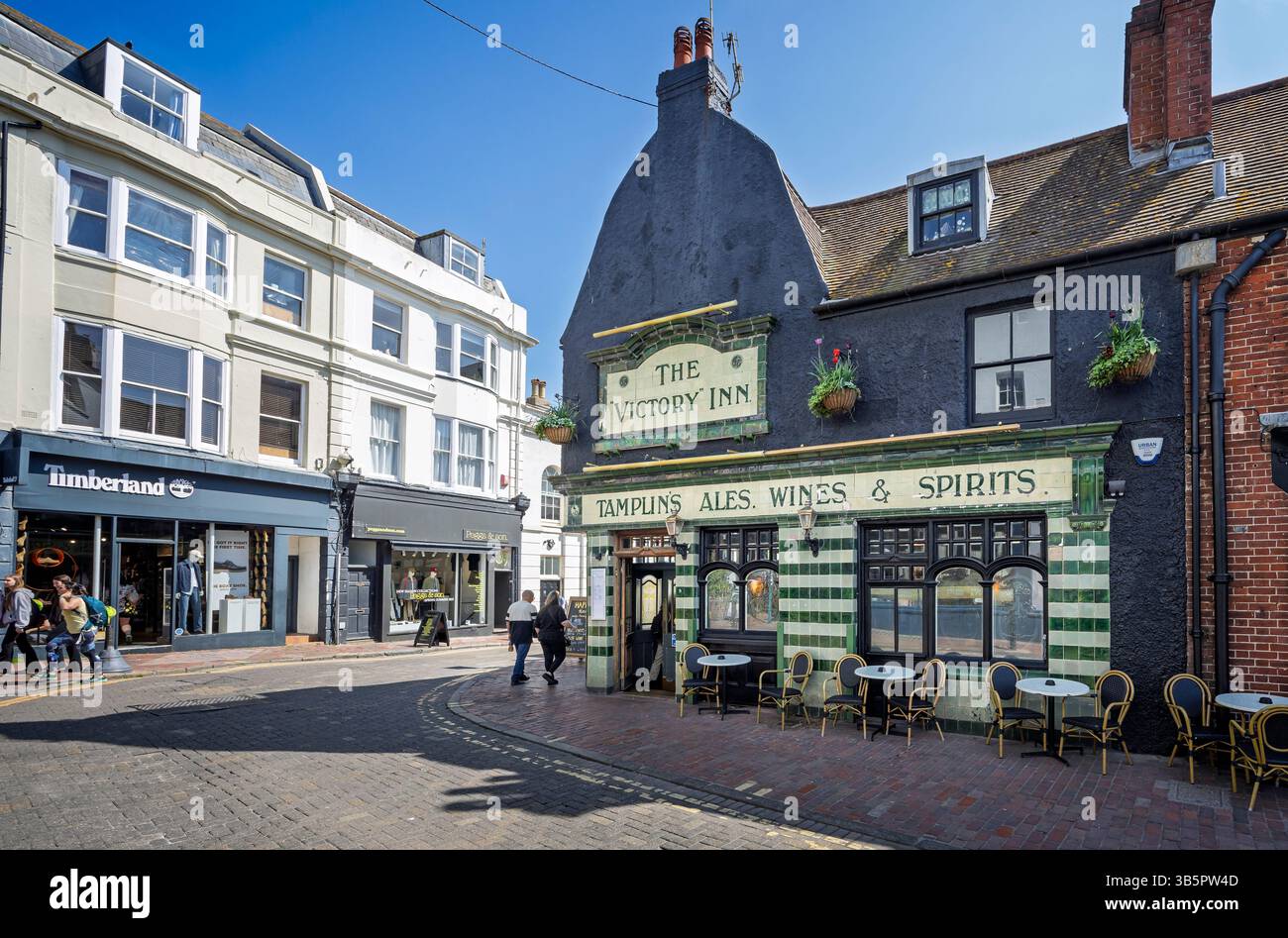 The Victory Inn in the Lanes, Brighton, Sussex, Royaume-Uni le 28 avril 2025 Banque D'Images