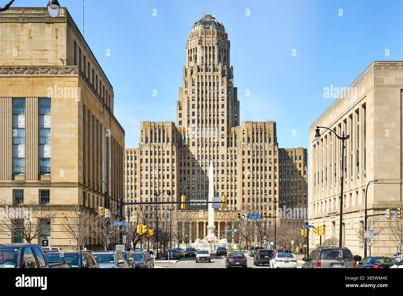 Buffalo, New York State Art déco City Hall de Buffalo Banque D'Images