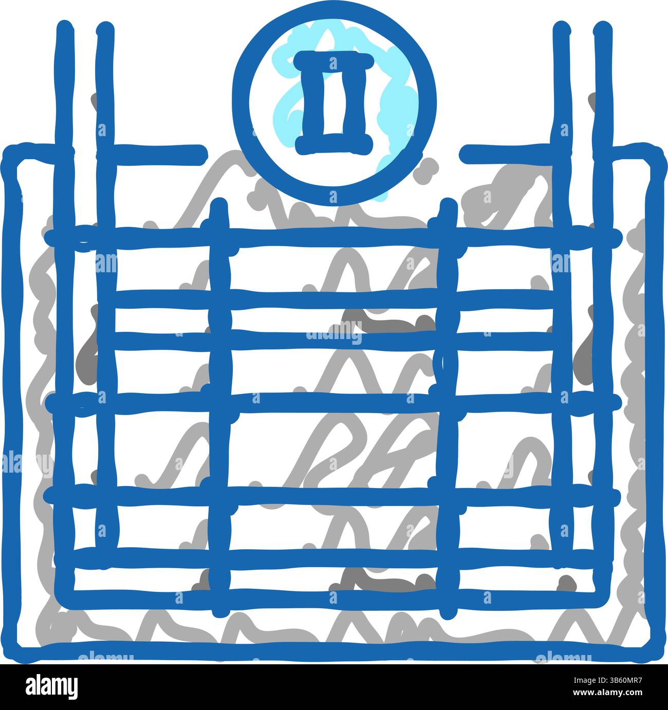 illustration de l'icône de renfort secondaire Illustration de Vecteur