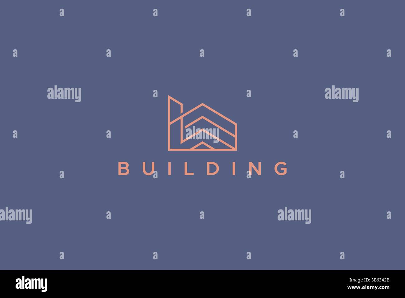 Agent de marketing Business Building and construction Company logo de luxe Illustration de Vecteur