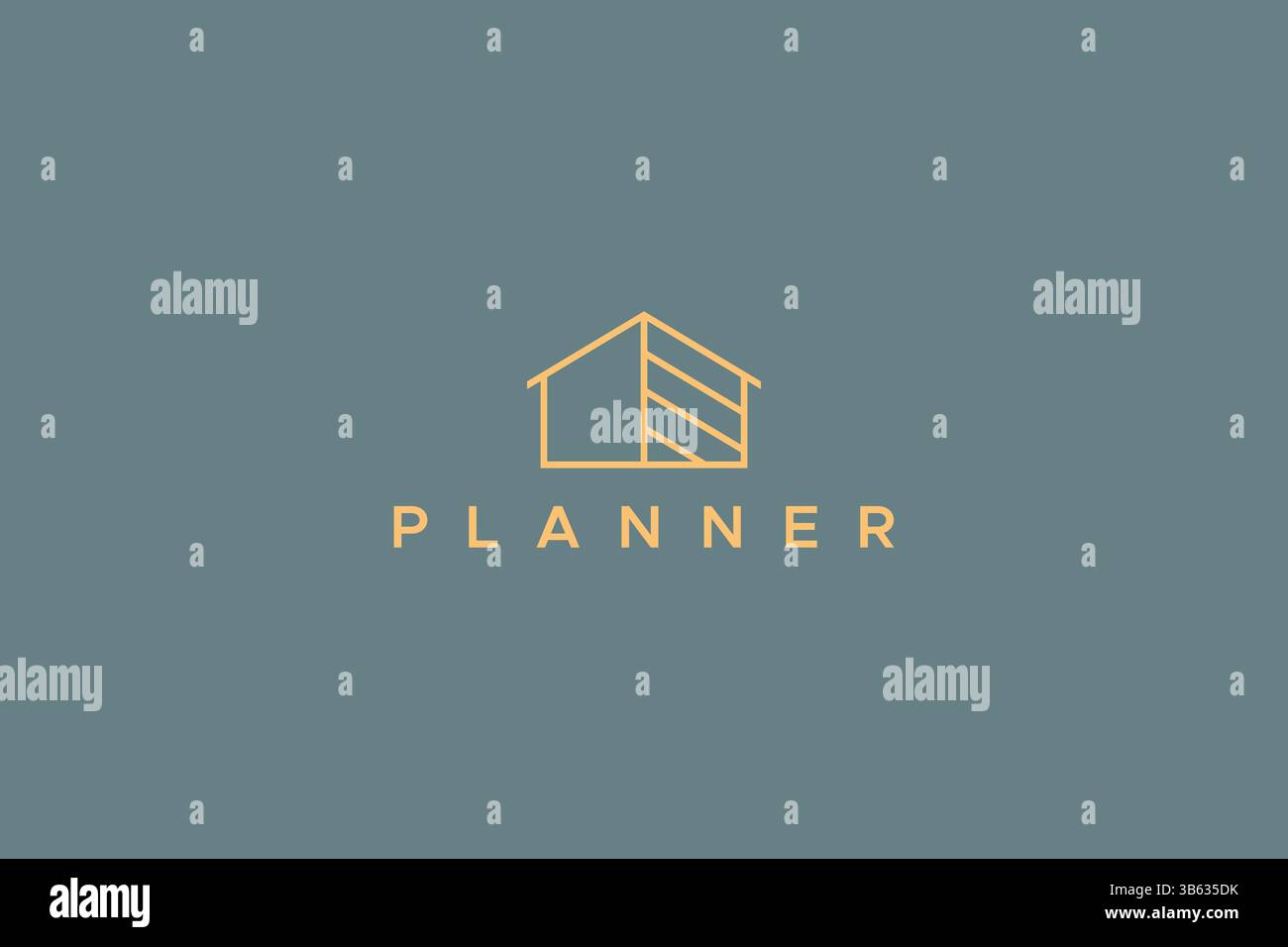 Accueil architecture Planificateur de construction immobilier Business Developer Property Creative logo Illustration de Vecteur