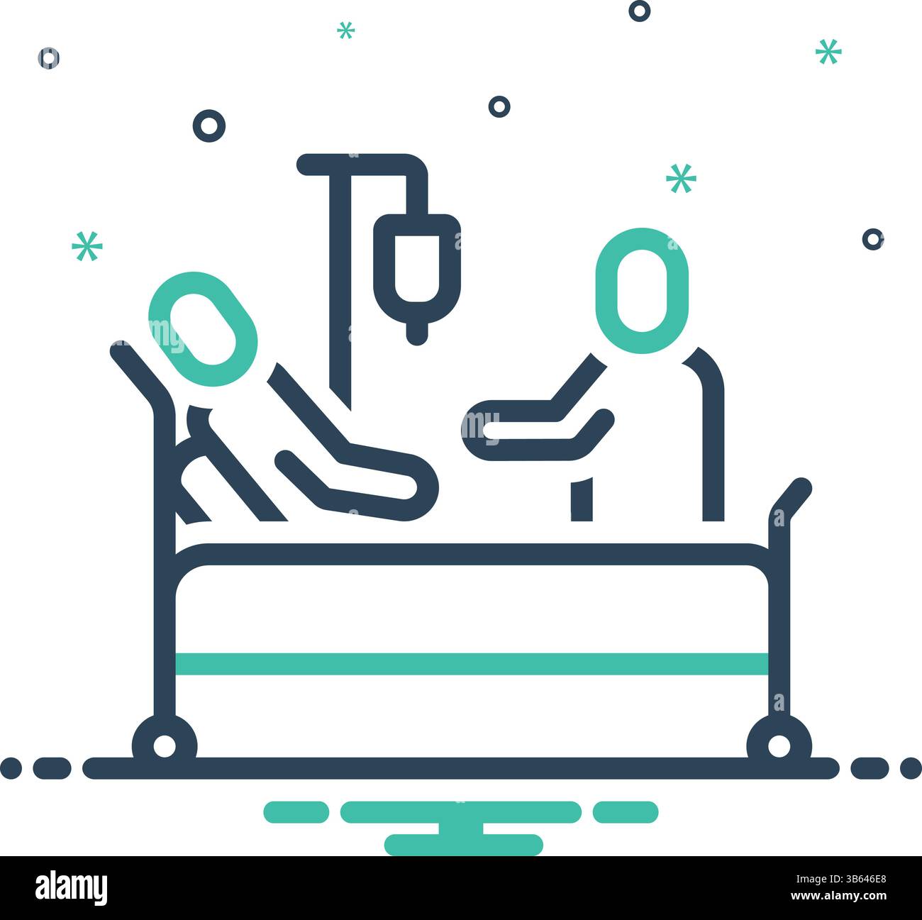 Icône pour la chimiothérapie, chimiothérapies Illustration de Vecteur