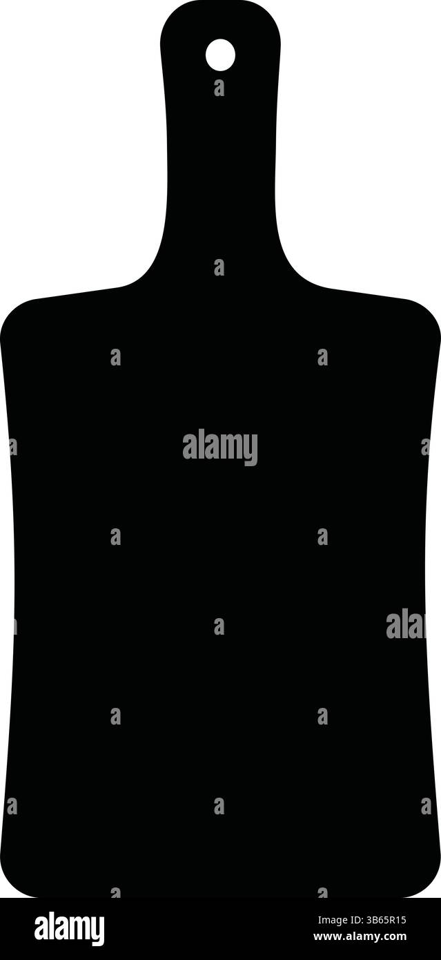 Icône de planche à découper Silhouette – outil de cuisine vecteur isolé illustration noire planche à découper, planche de cuisine, planche à découper, préparation des aliments Illustration de Vecteur