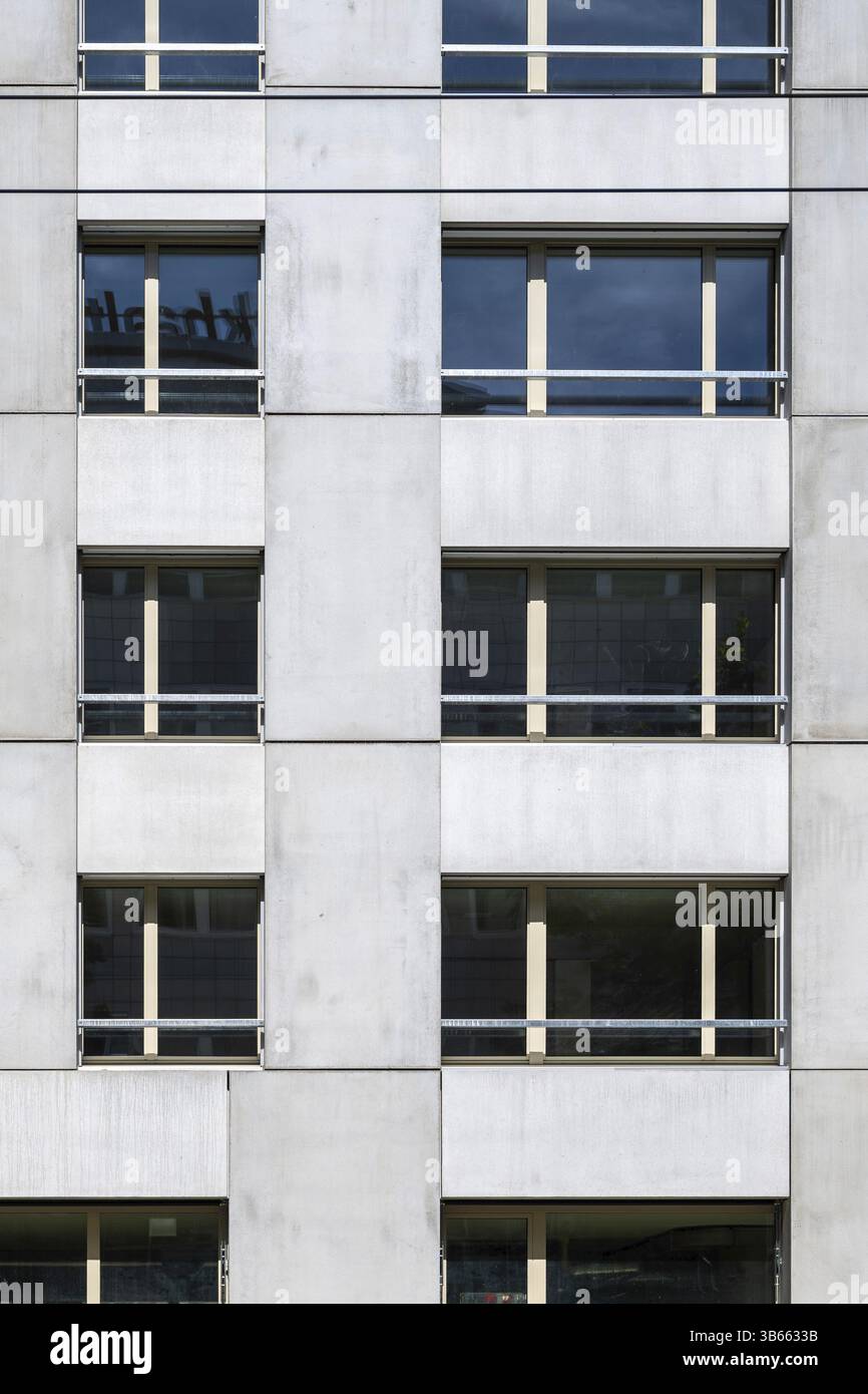 Immobilier Nouvelle façade de bloc résidentiel Banque D'Images