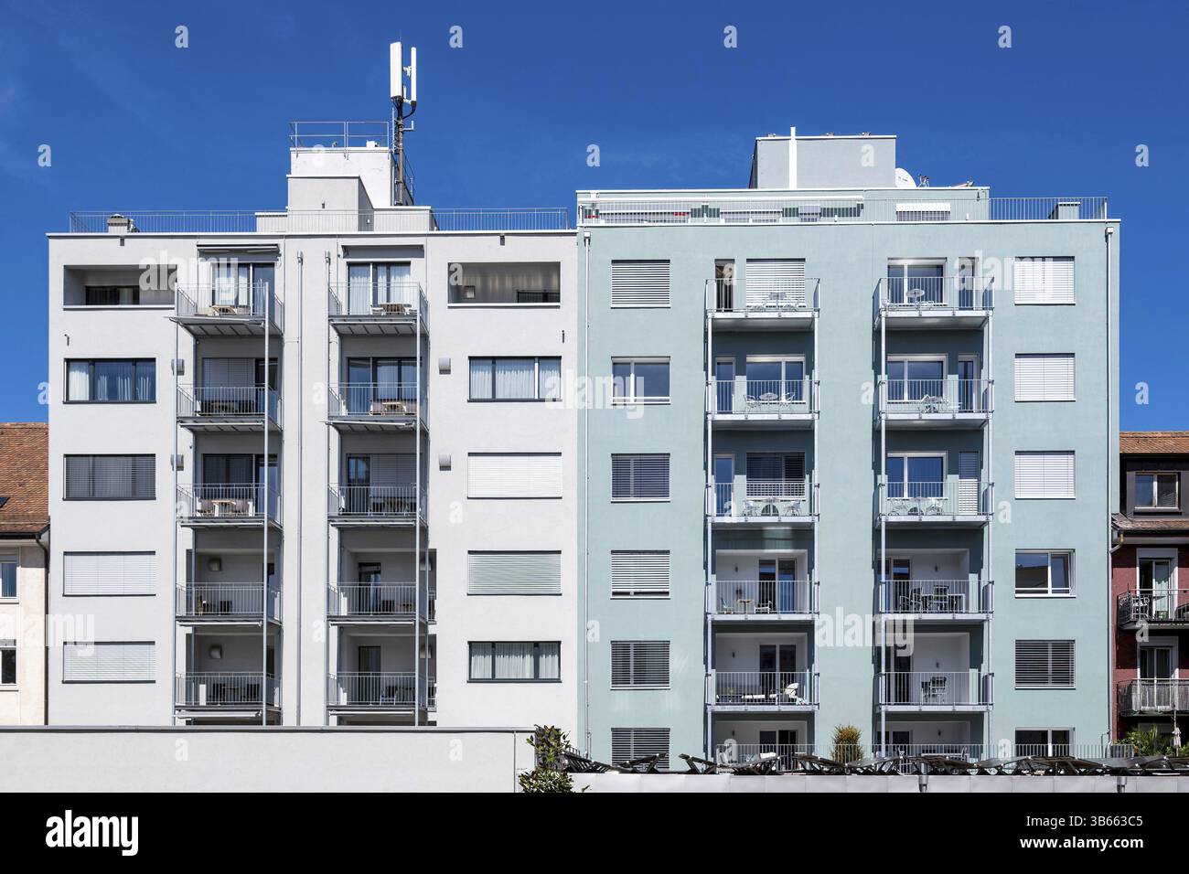 Immeuble d'appartements Banque D'Images